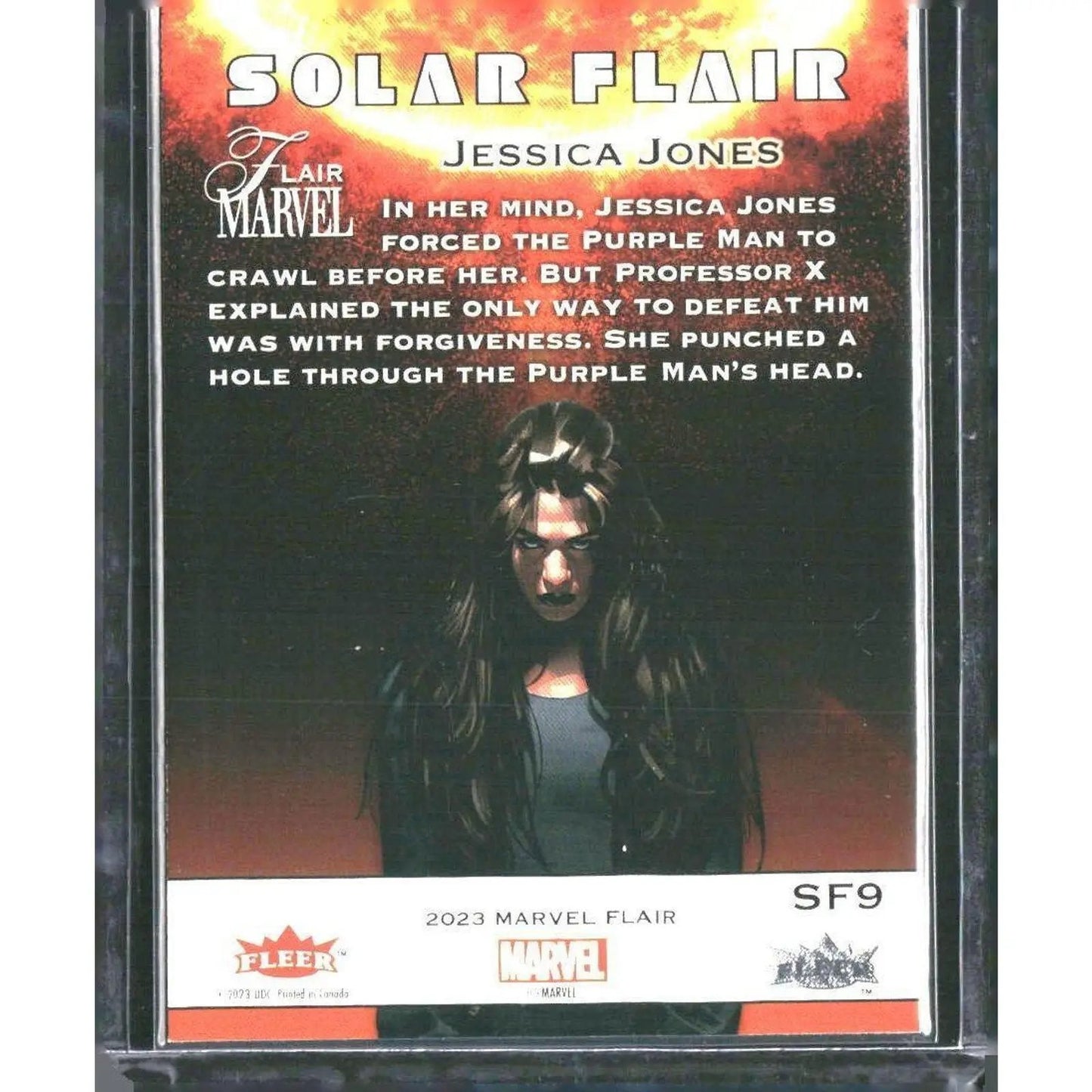 2023 Flair Marvel #SF9 Jessica Jones Solar Flair - MOD Shop LLC