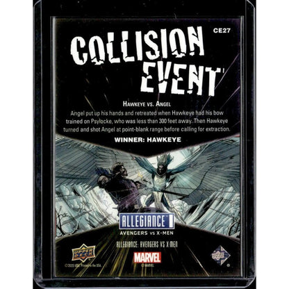 2023 Upper Deck Marvel Allegiance: Avengers vs X - Men #CE27 Hawkeye vs. Angel - MOD Shop LLC