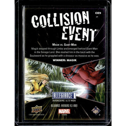 2023 Upper Deck Marvel Allegiance: Avengers vs X - Men #CE9 Magik vs. Giant Man - MOD Shop LLC