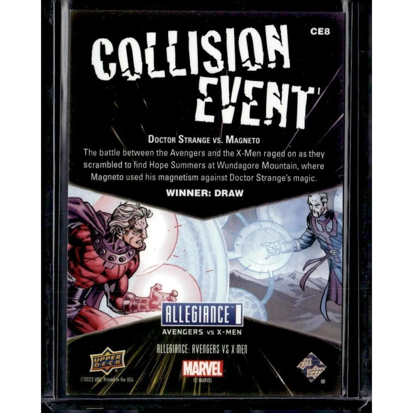2023 Upper Deck Marvel Allegiance #CE8 Doctor Strange vs. Magneto - MOD Shop LLC