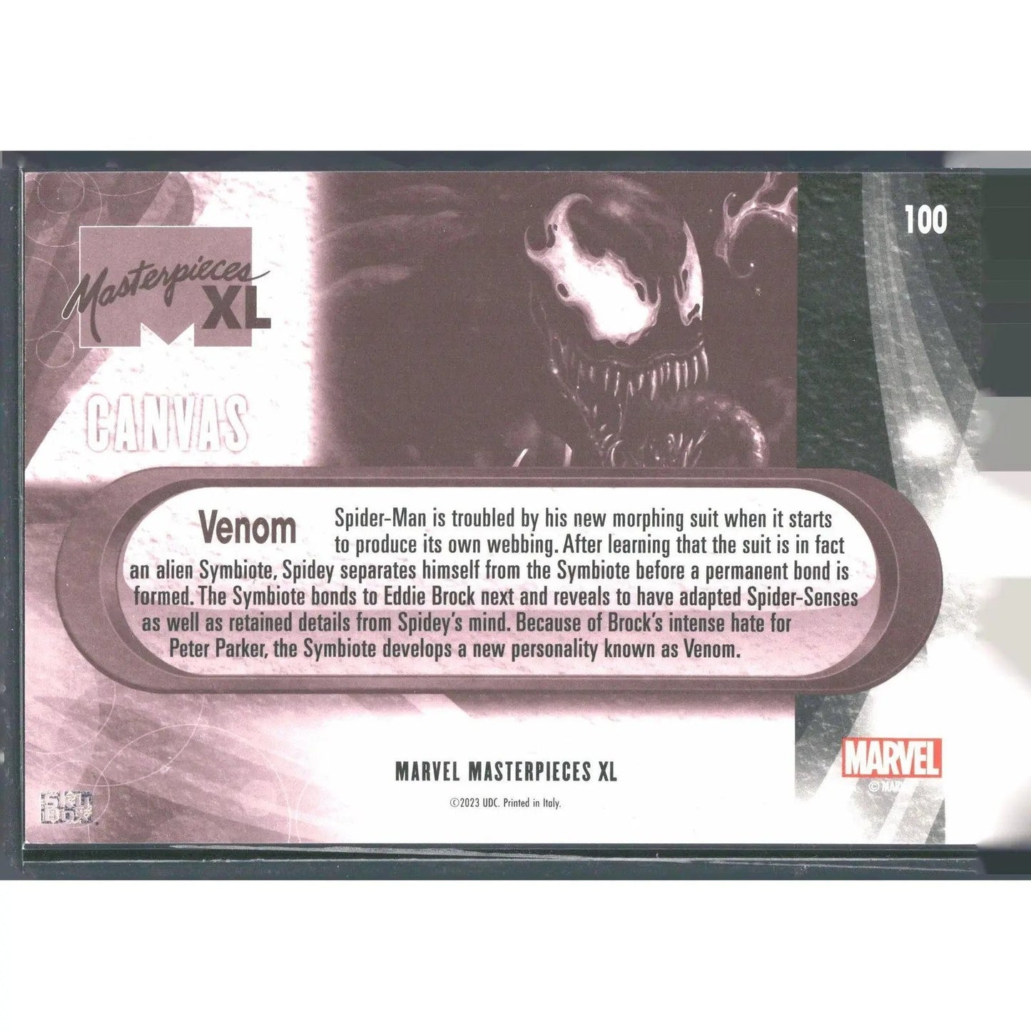 2024 Marvel Masterpieces XL #100 Venom High Series Canvas - MOD Shop LLC