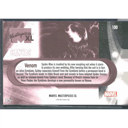 2024 Marvel Masterpieces XL #100 Venom High Series Canvas - MOD Shop LLC
