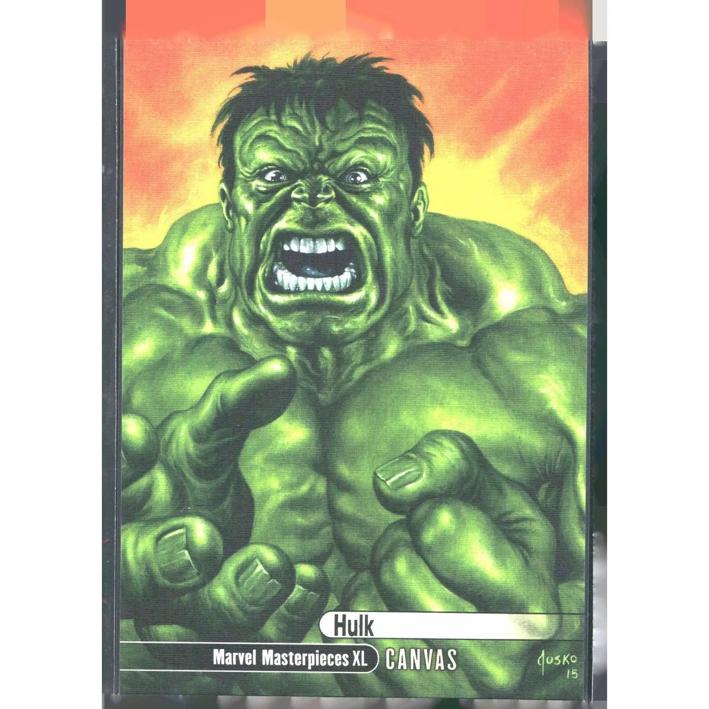 2024 Marvel Masterpieces XL #93 Hulk High Series Canvas - MOD Shop LLC