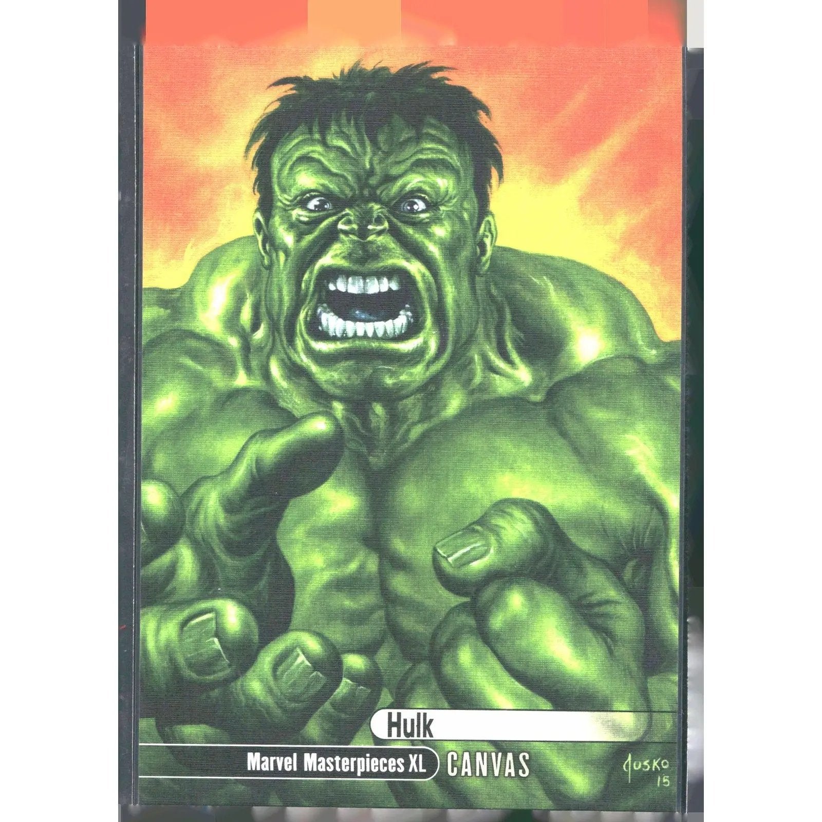 2024 Marvel Masterpieces XL #93 Hulk High Series Canvas - MOD Shop LLC