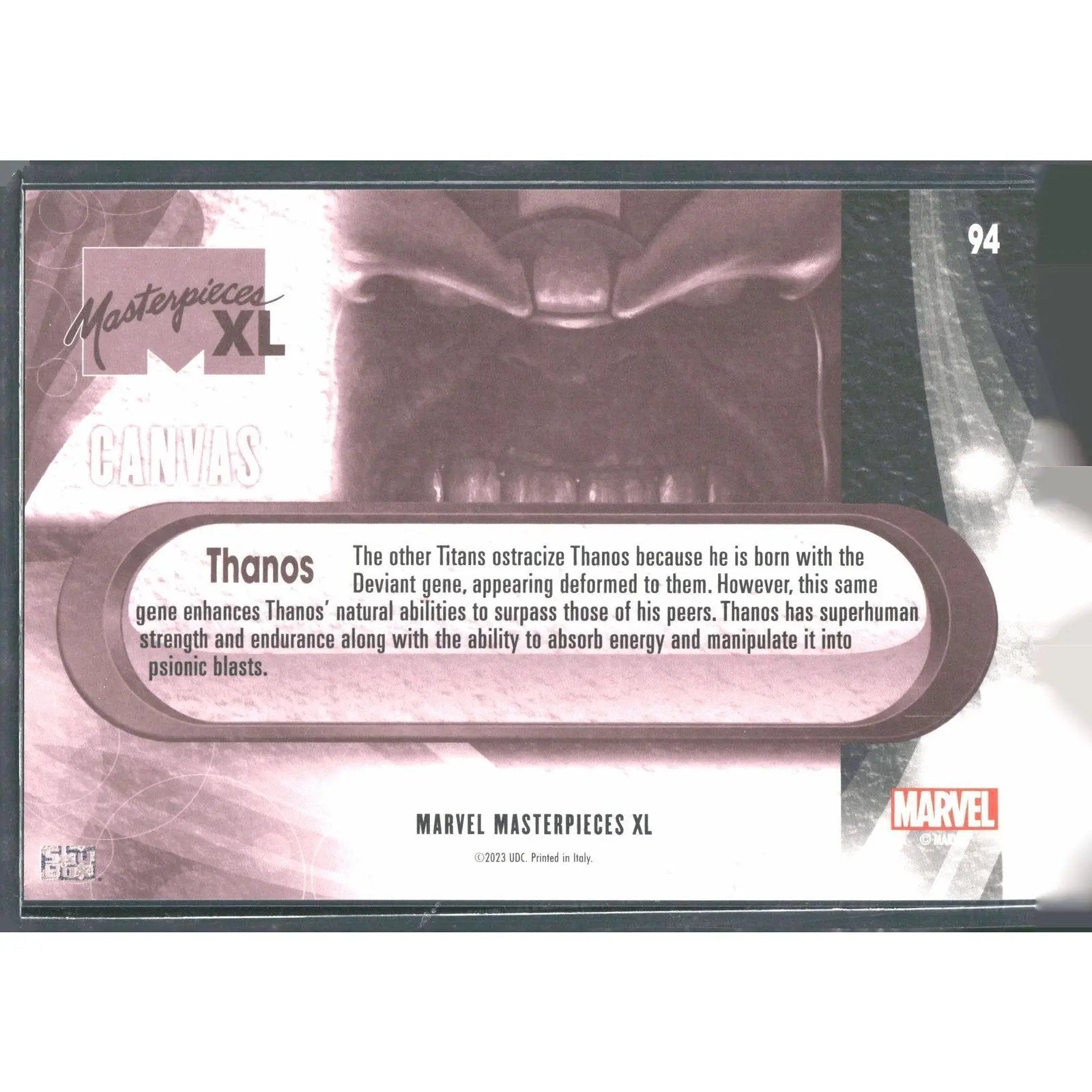 2024 Marvel Masterpieces XL #94 Thanos High Series Canvas - MOD Shop LLC