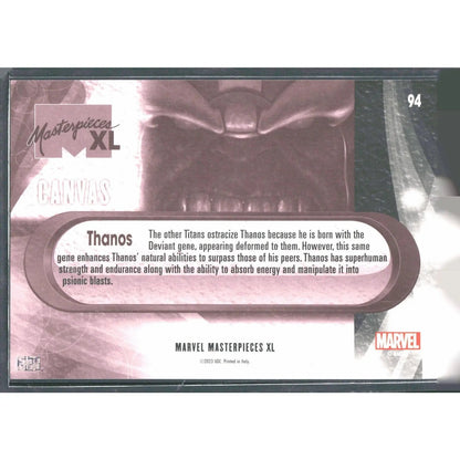 2024 Marvel Masterpieces XL #94 Thanos High Series Canvas - MOD Shop LLC