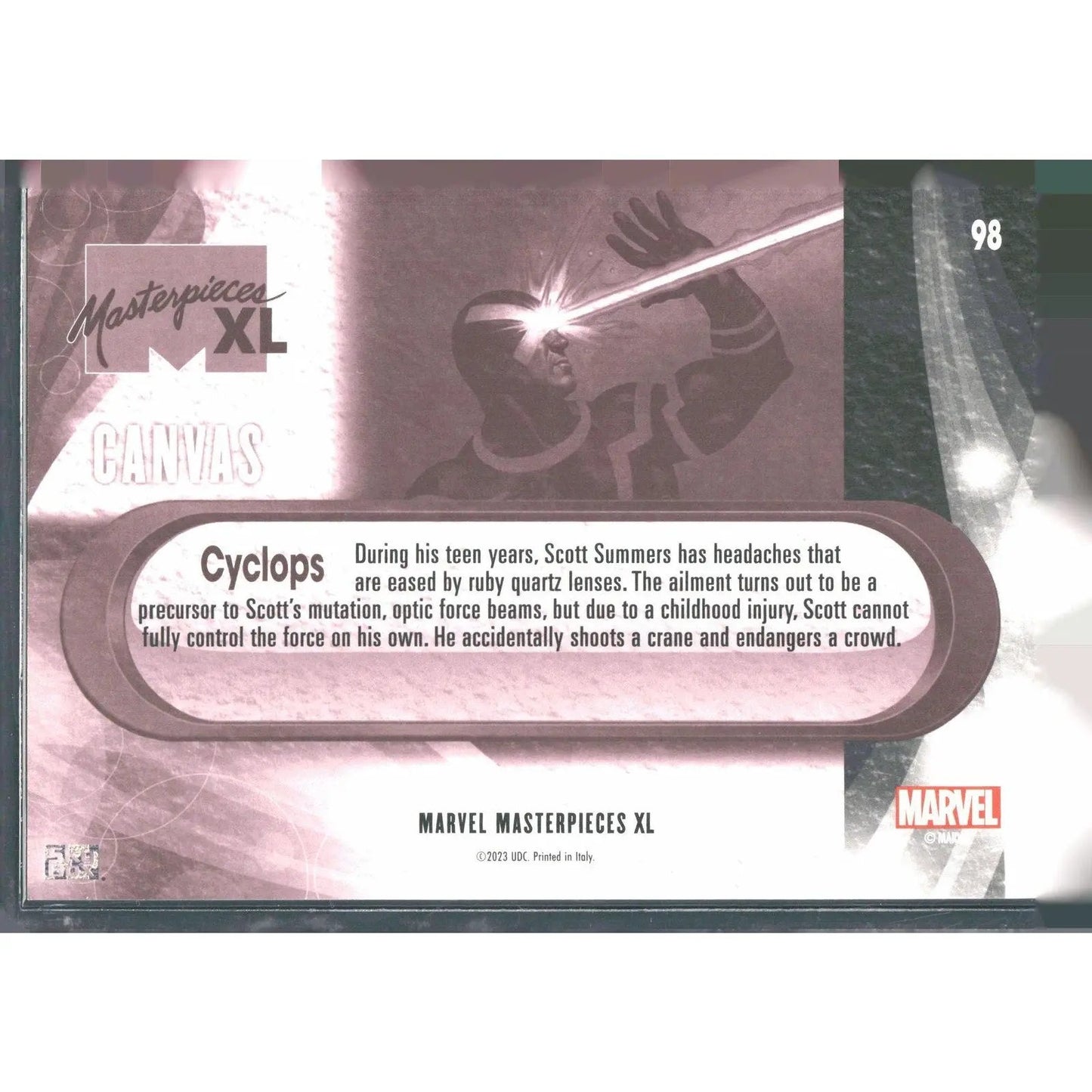 2024 Marvel Masterpieces XL Cyclops High Series Canvas - MOD Shop LLC