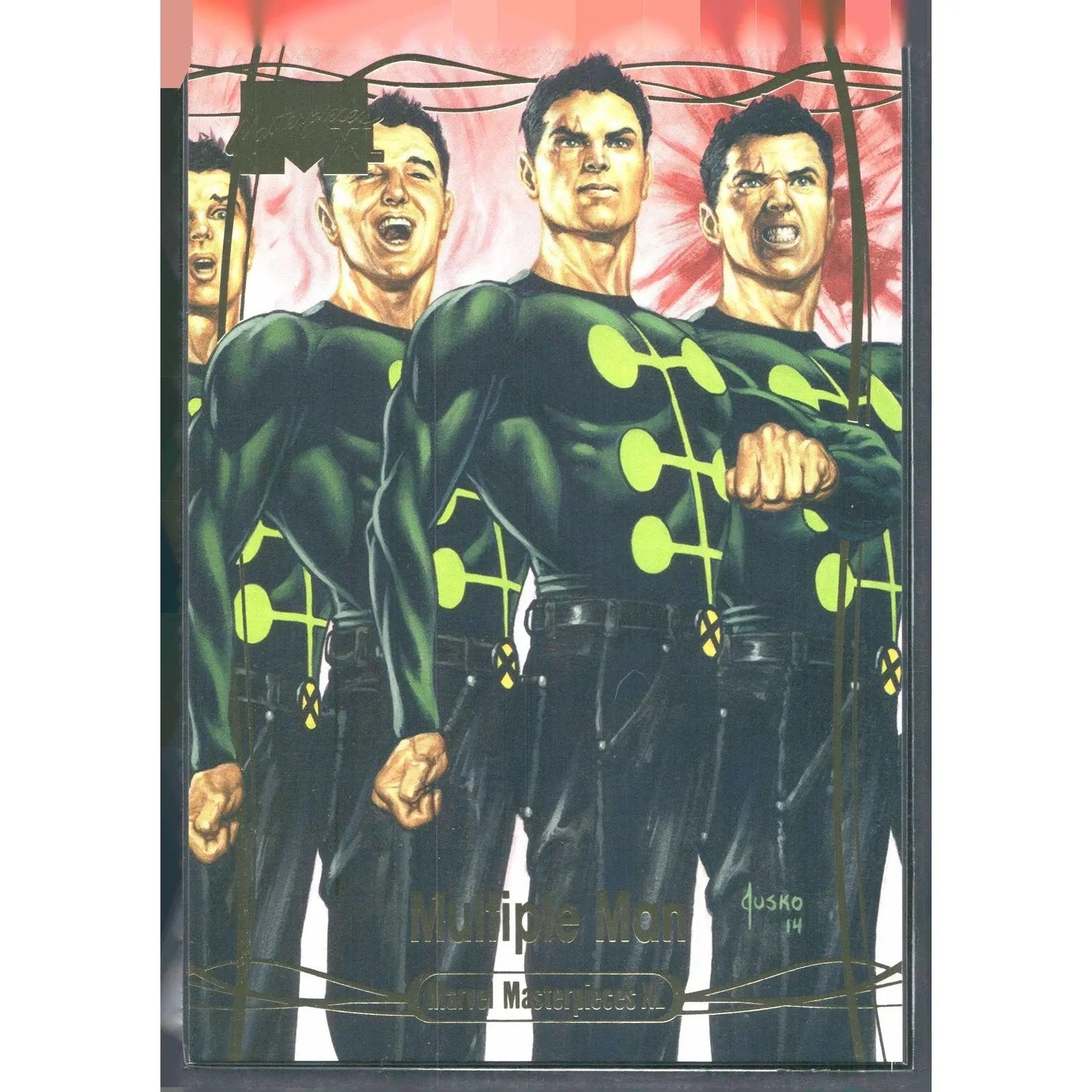 2024 SkyBox Marvel Masterpieces XL #10 Multiple Man Gold Foil 96/1999 - MOD Shop LLC