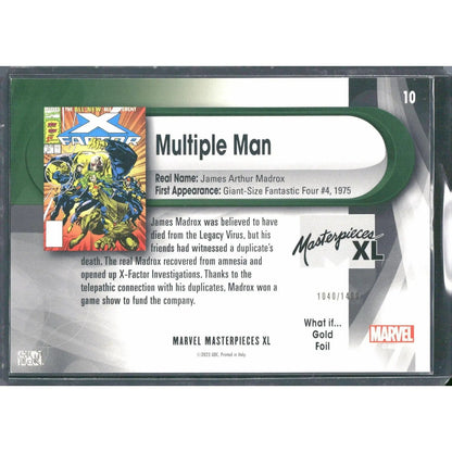 2024 SkyBox Marvel Masterpieces XL #10 Multiple Man Lvl 1 WI Gold /1499 - MOD Shop LLC