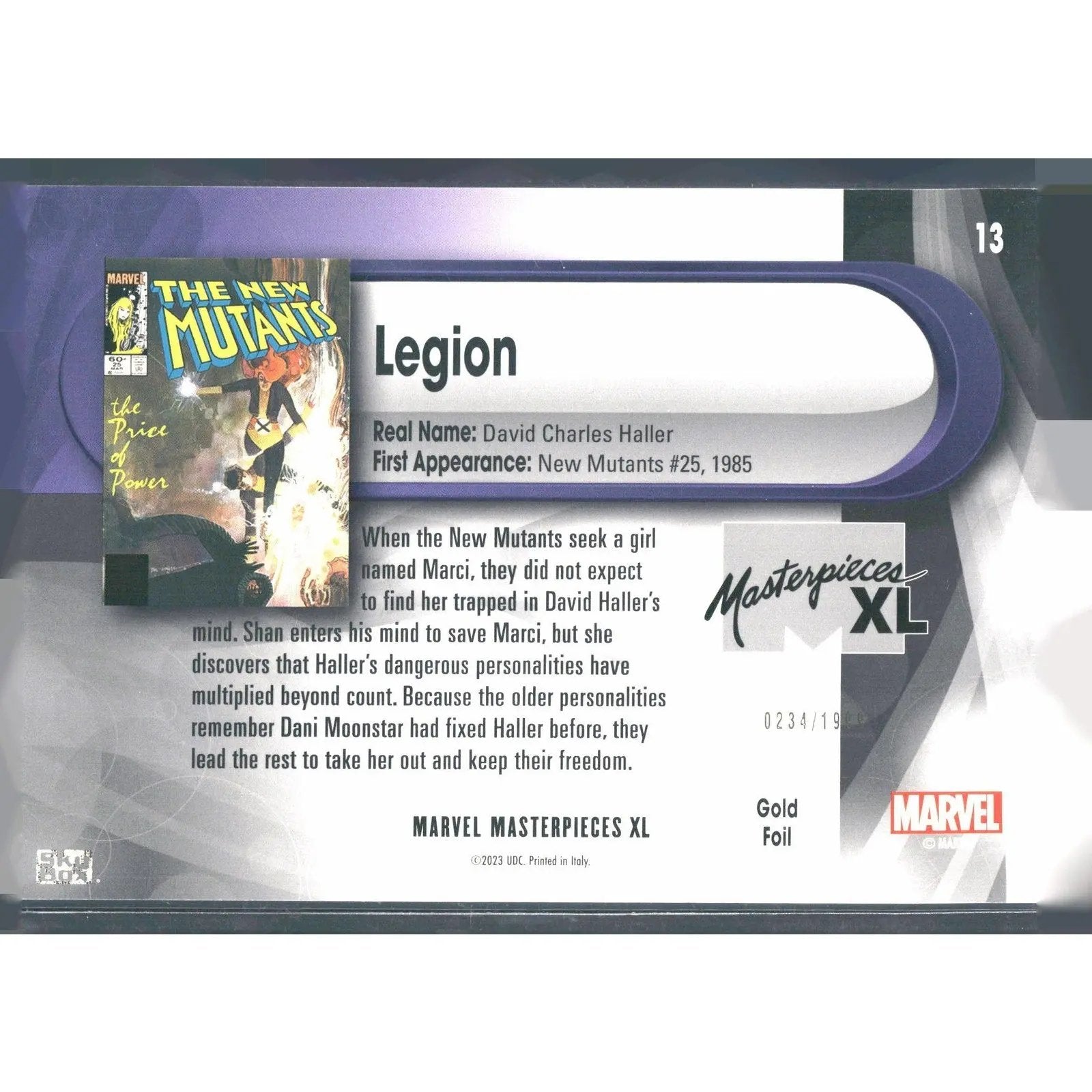 2024 SkyBox Marvel Masterpieces XL #13 Legion /1999 - MOD Shop LLC