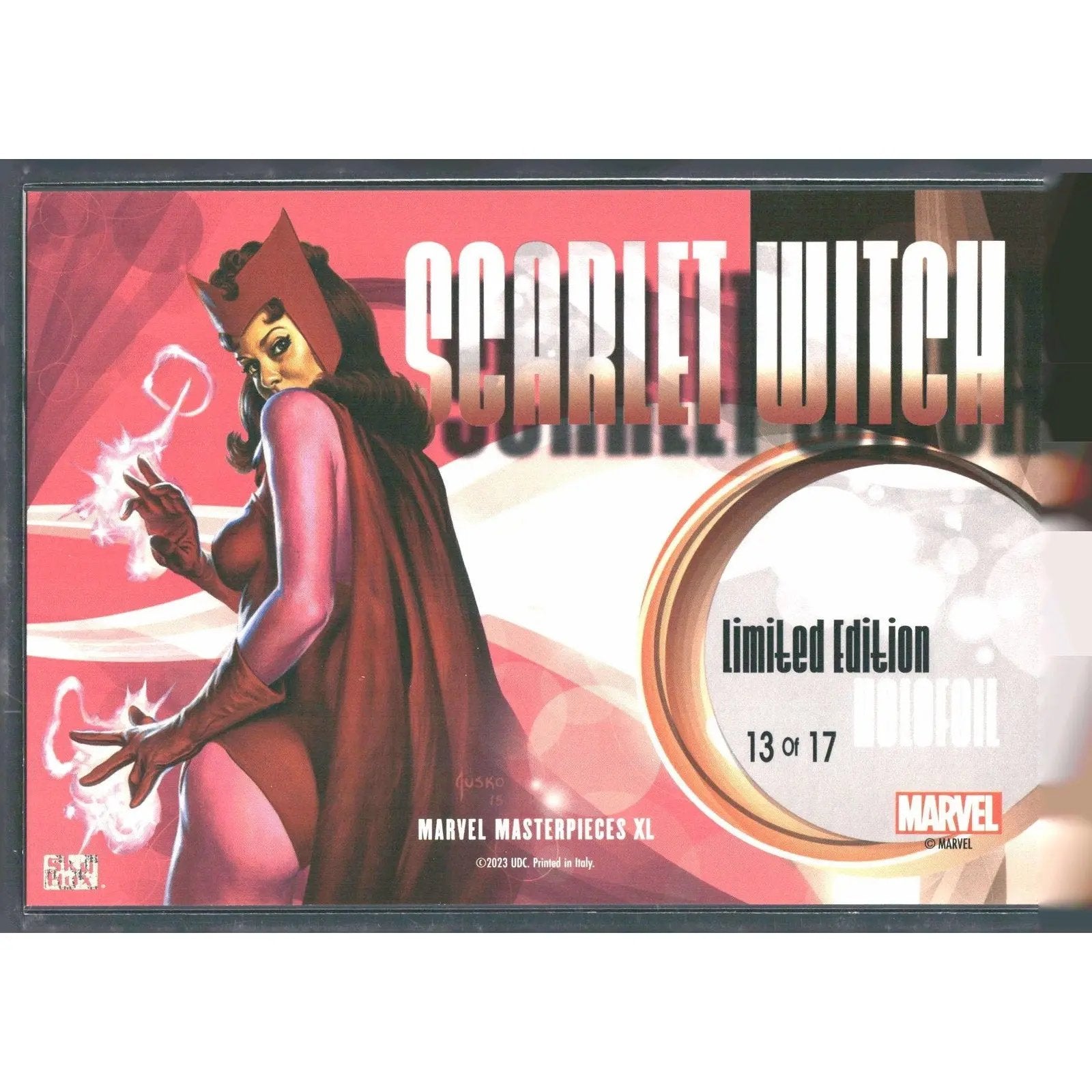 2024 SkyBox Marvel Masterpieces XL #13 OF 17 Scarlet Witch Holofoil - MOD Shop LLC