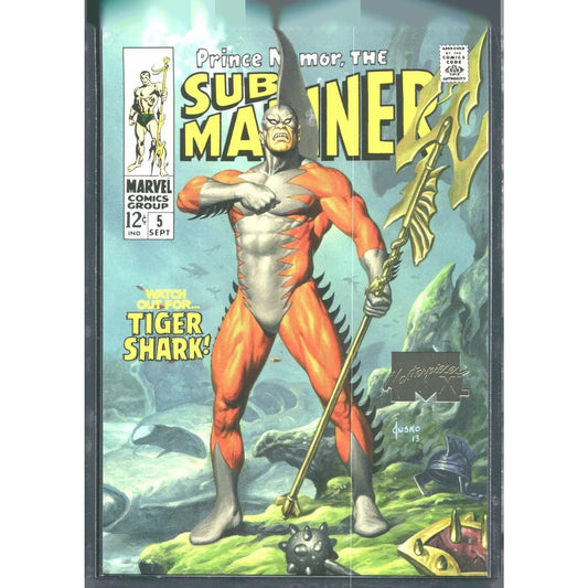 2024 SkyBox Marvel Masterpieces XL #2 Tiger Shark Lvl 1 What If Gold /1499 - MOD Shop LLC