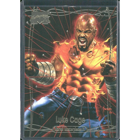 2024 SkyBox Marvel Masterpieces XL #26 Luke Cage Lvl 2 Gold Foil /1999 - MOD Shop LLC