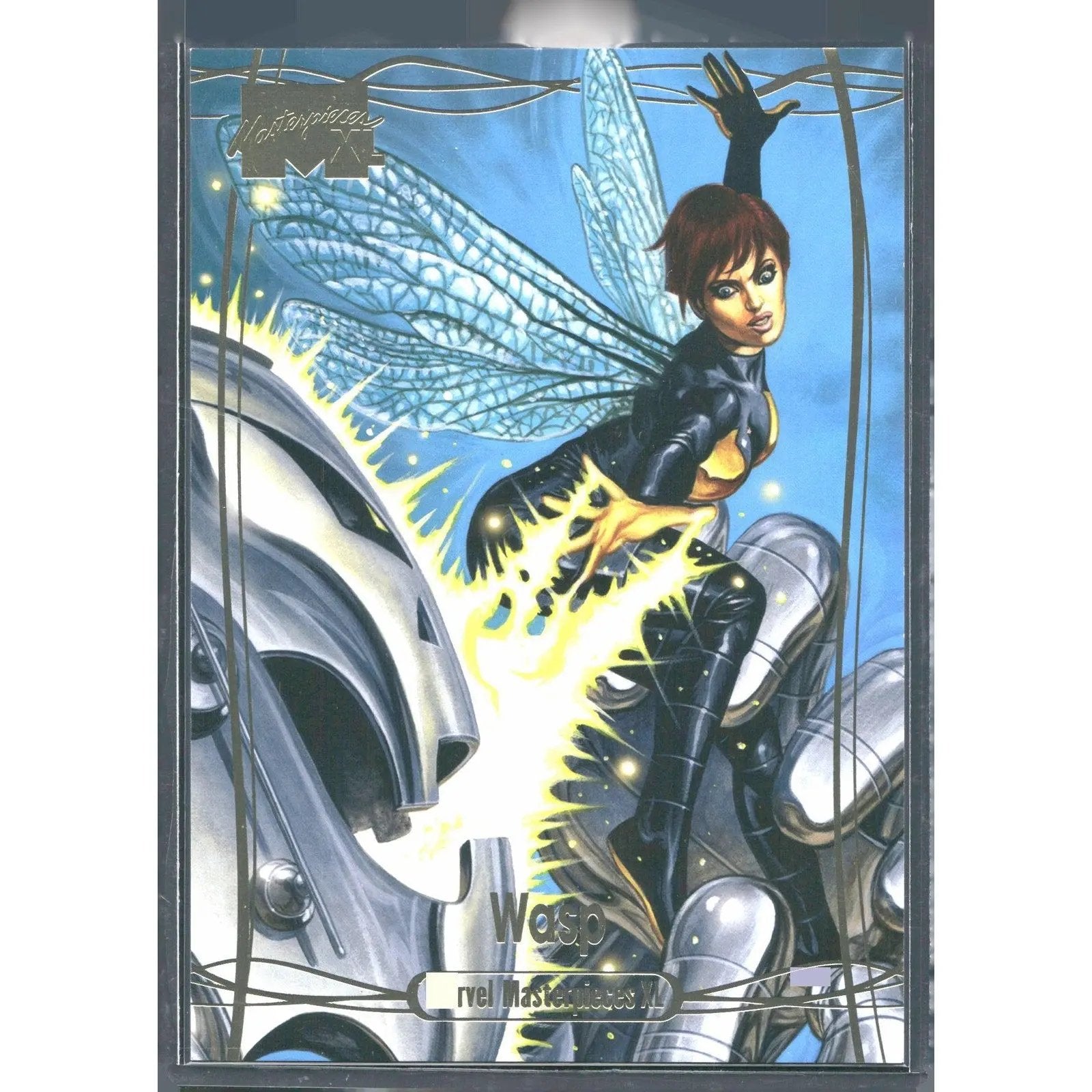 2024 SkyBox Marvel Masterpieces XL #27 Wasp Lvl 2 Gold Foil /1999 - MOD Shop LLC