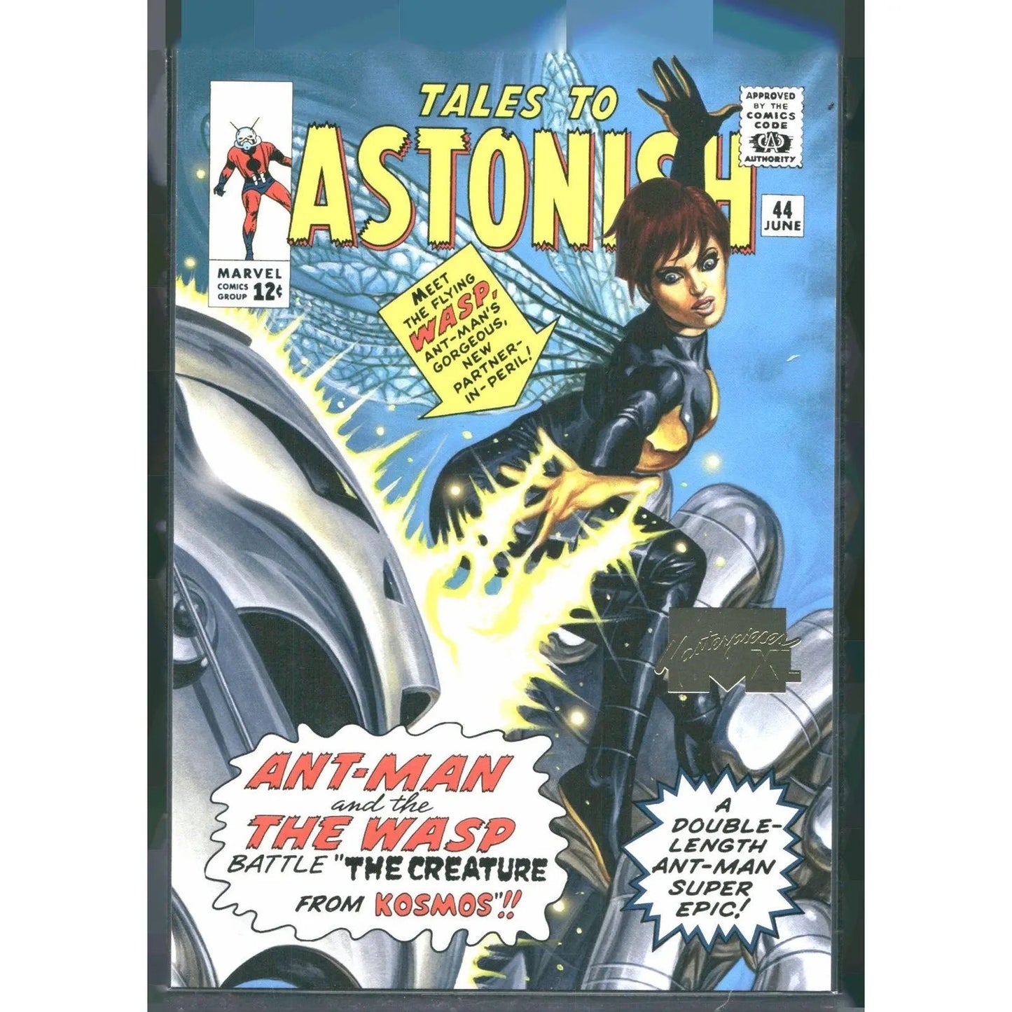 2024 SkyBox Marvel Masterpieces XL #27 Wasp Lvl 2 WI Gold /1499 - MOD Shop LLC