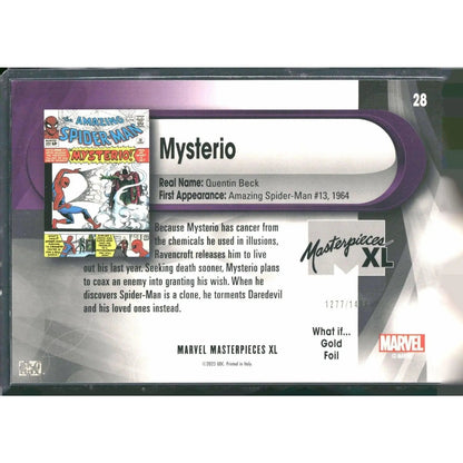 2024 SkyBox Marvel Masterpieces XL #28 Mysterio Lvl 2 What If Gold /1499 - MOD Shop LLC
