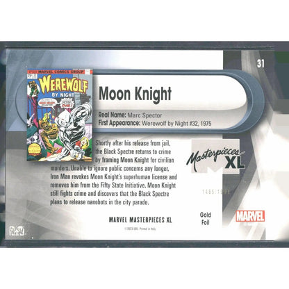 2024 SkyBox Marvel Masterpieces XL #31 Moon Knight /1999 - MOD Shop LLC