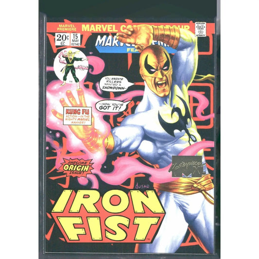2024 SkyBox Marvel Masterpieces XL #32 Iron Fist Lvl 2 What If Gold Foil / 1499 - MOD Shop LLC
