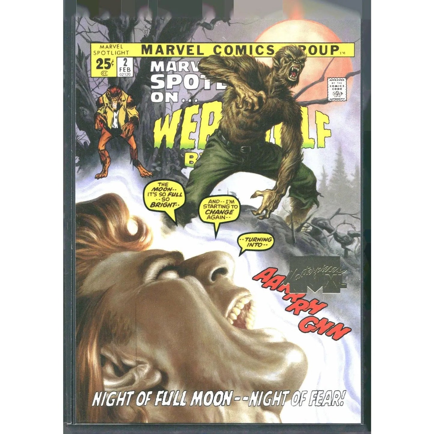 2024 SkyBox Marvel Masterpieces XL #4 Werewolf By Night Lvl 1 WI Gold /1499 - MOD Shop LLC