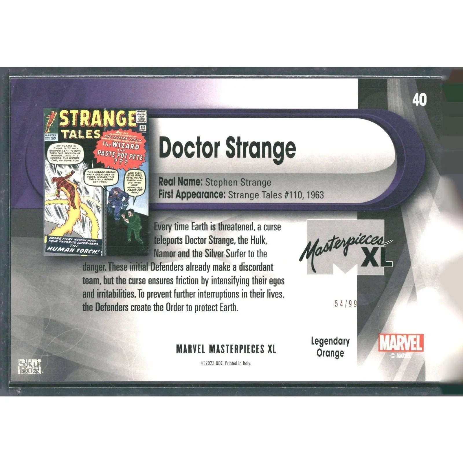 2024 SkyBox Marvel Masterpieces XL #40 Doctor Strange Lvl 2 /99 - MOD Shop LLC