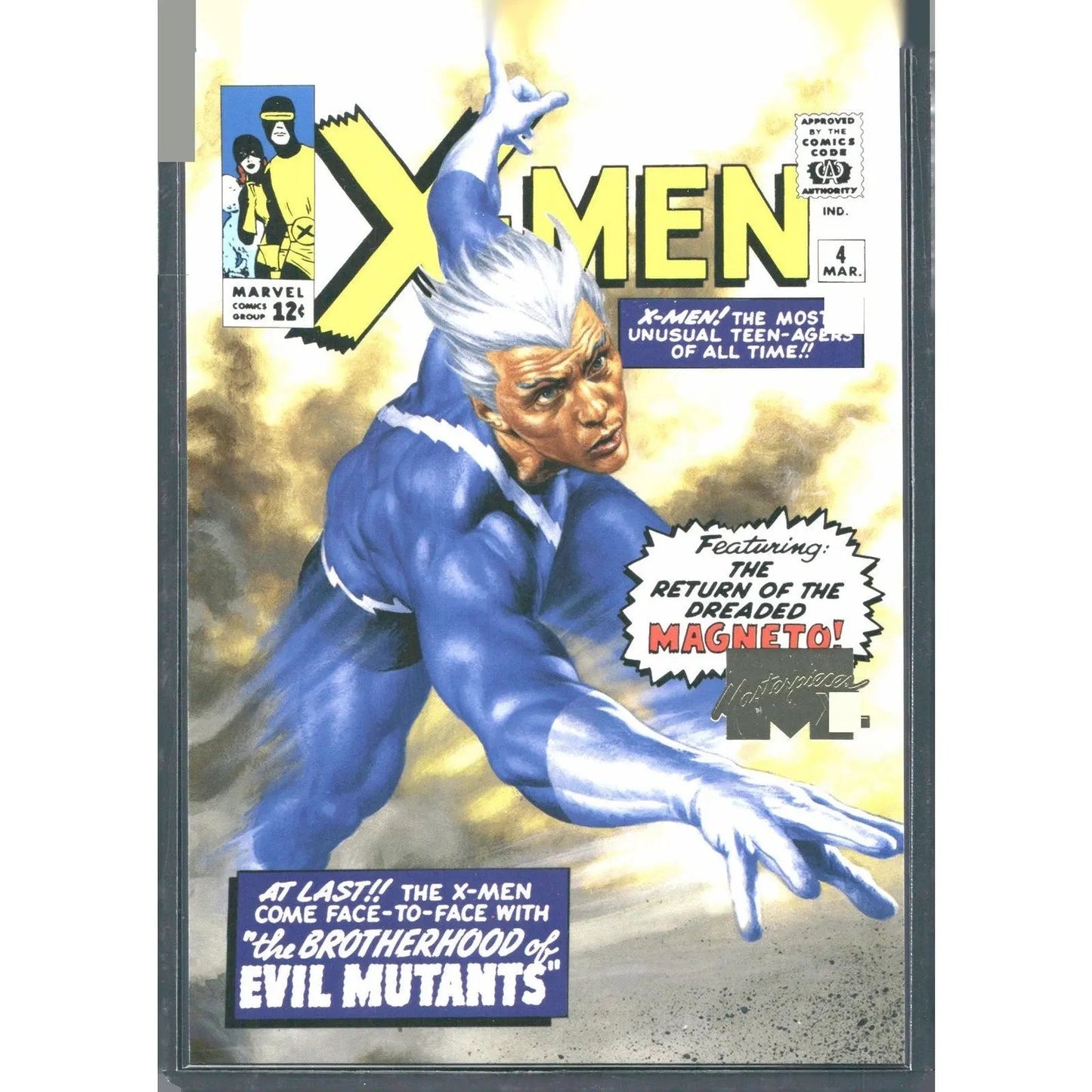 2024 SkyBox Marvel Masterpieces XL #45 Quicksilver Lvl 2 What If Gold / 1499 - MOD Shop LLC