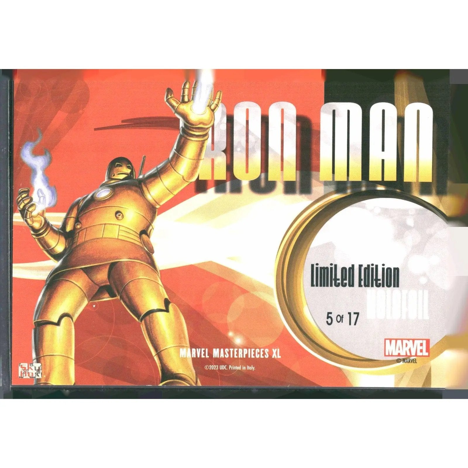 2024 SkyBox Marvel Masterpieces XL #5 OF 17 Iron Man Holofoil - MOD Shop LLC