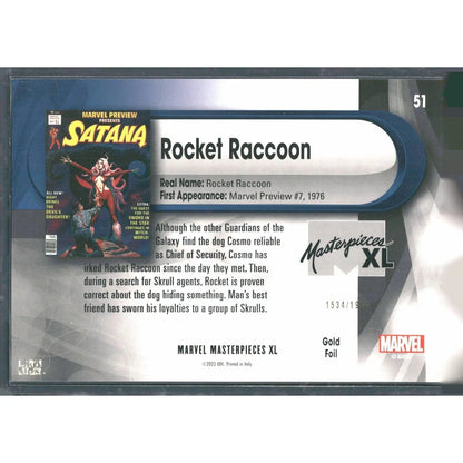 2024 SkyBox Marvel Masterpieces XL #51 Rocket Raccoon Lvl 3 /1999 - MOD Shop LLC