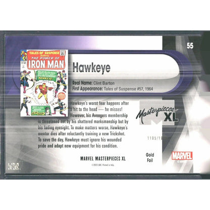 2024 SkyBox Marvel Masterpieces XL #55 Hawkeye /1999 - MOD Shop LLC