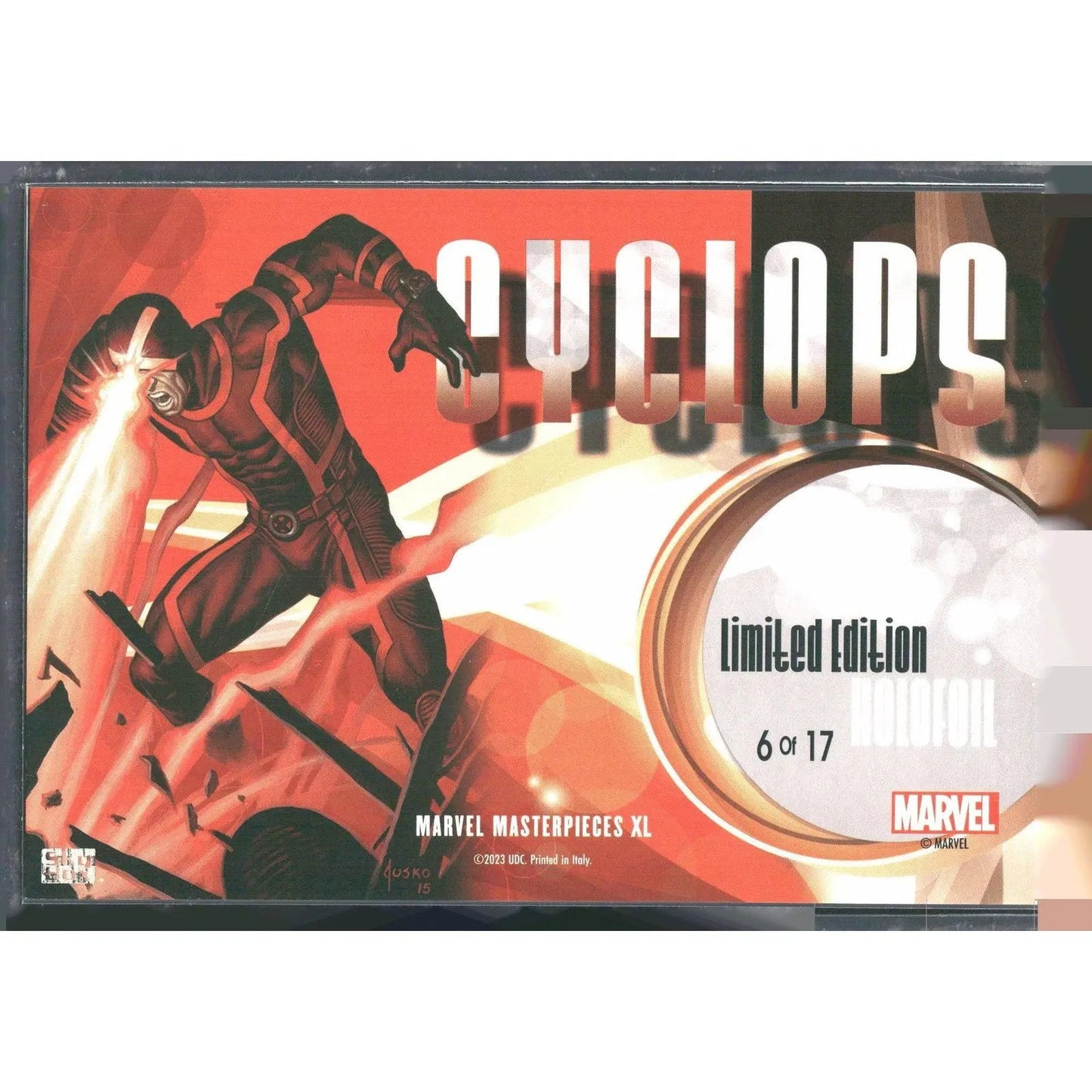 2024 SkyBox Marvel Masterpieces XL #6 OF 17 Cyclops Holofoil - MOD Shop LLC