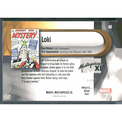 2024 SkyBox Marvel Masterpieces XL #60 Loki Lvl 3 /999 - MOD Shop LLC