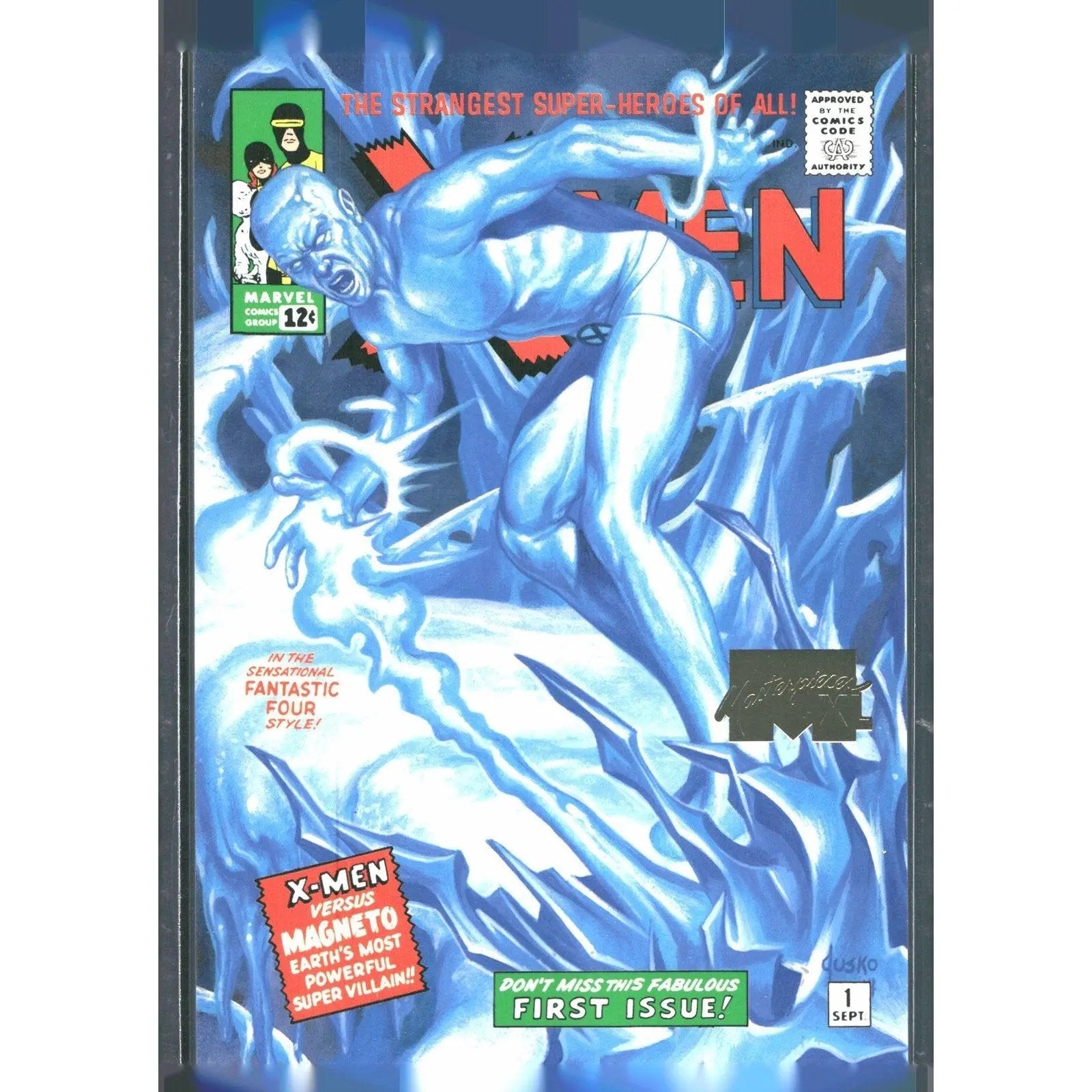 2024 SkyBox Marvel Masterpieces XL #62 Iceman Lvl 3 WI Gold /999 - MOD Shop LLC