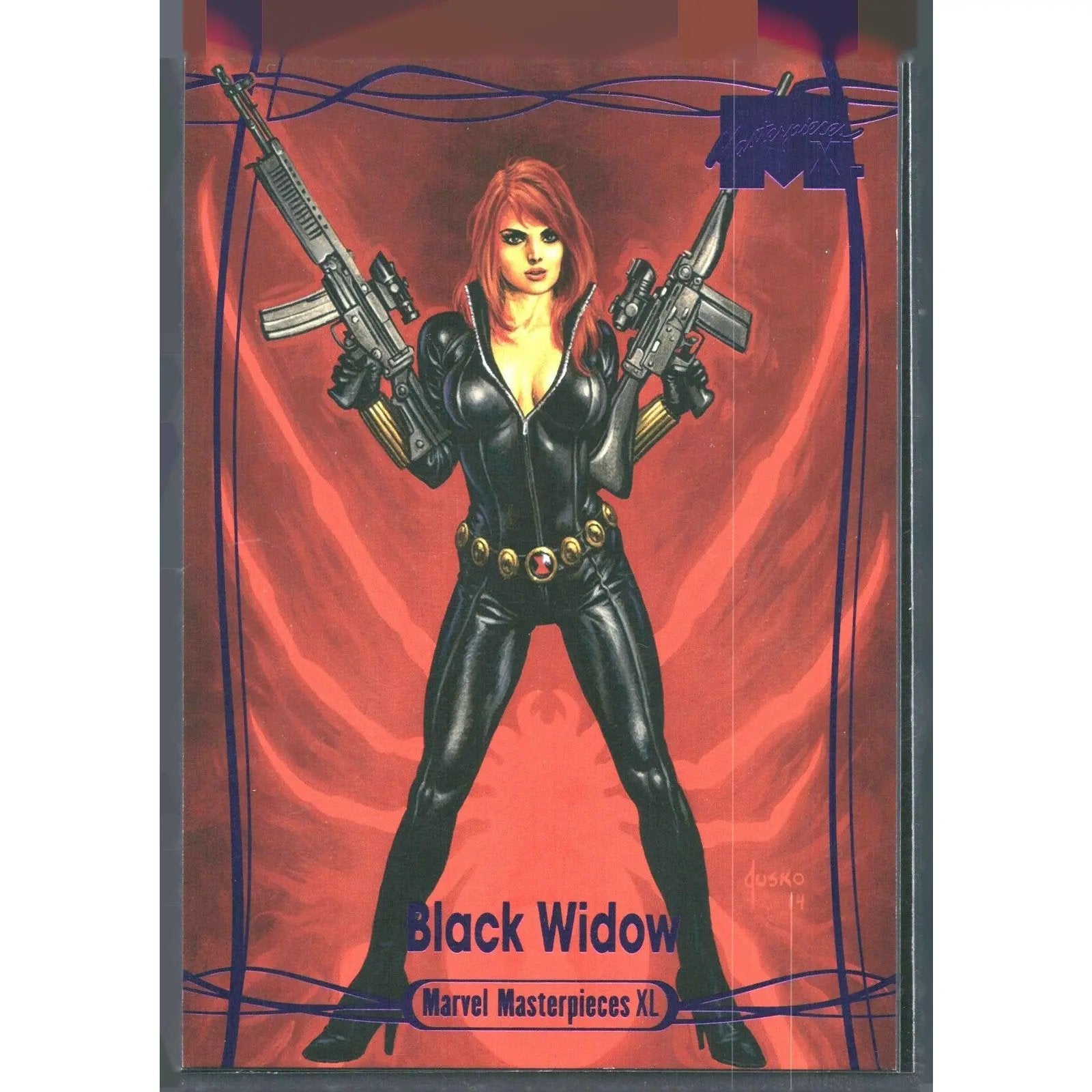 2024 SkyBox Marvel Masterpieces XL #63 Black Widow Epic Purple Foil /199 - MOD Shop LLC
