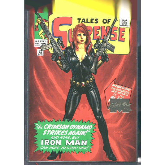 2024 SkyBox Marvel Masterpieces XL #63 Black Widow Lvl 3 What If Gold /999 - MOD Shop LLC