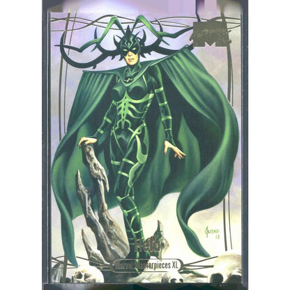 2024 SkyBox Marvel Masterpieces XL #7 Hela Lvl 1 Gold Foil /1999 - MOD Shop LLC