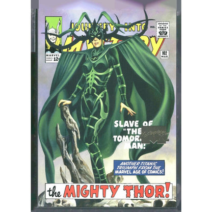 2024 SkyBox Marvel Masterpieces XL #7 Hela Lvl 1 WI Gold /1499 - MOD Shop LLC