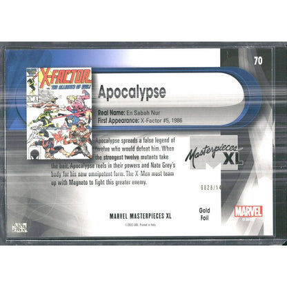 2024 SkyBox Marvel Masterpieces XL #70 Apocalypse Lvl 2 #/1499 - MOD Shop LLC