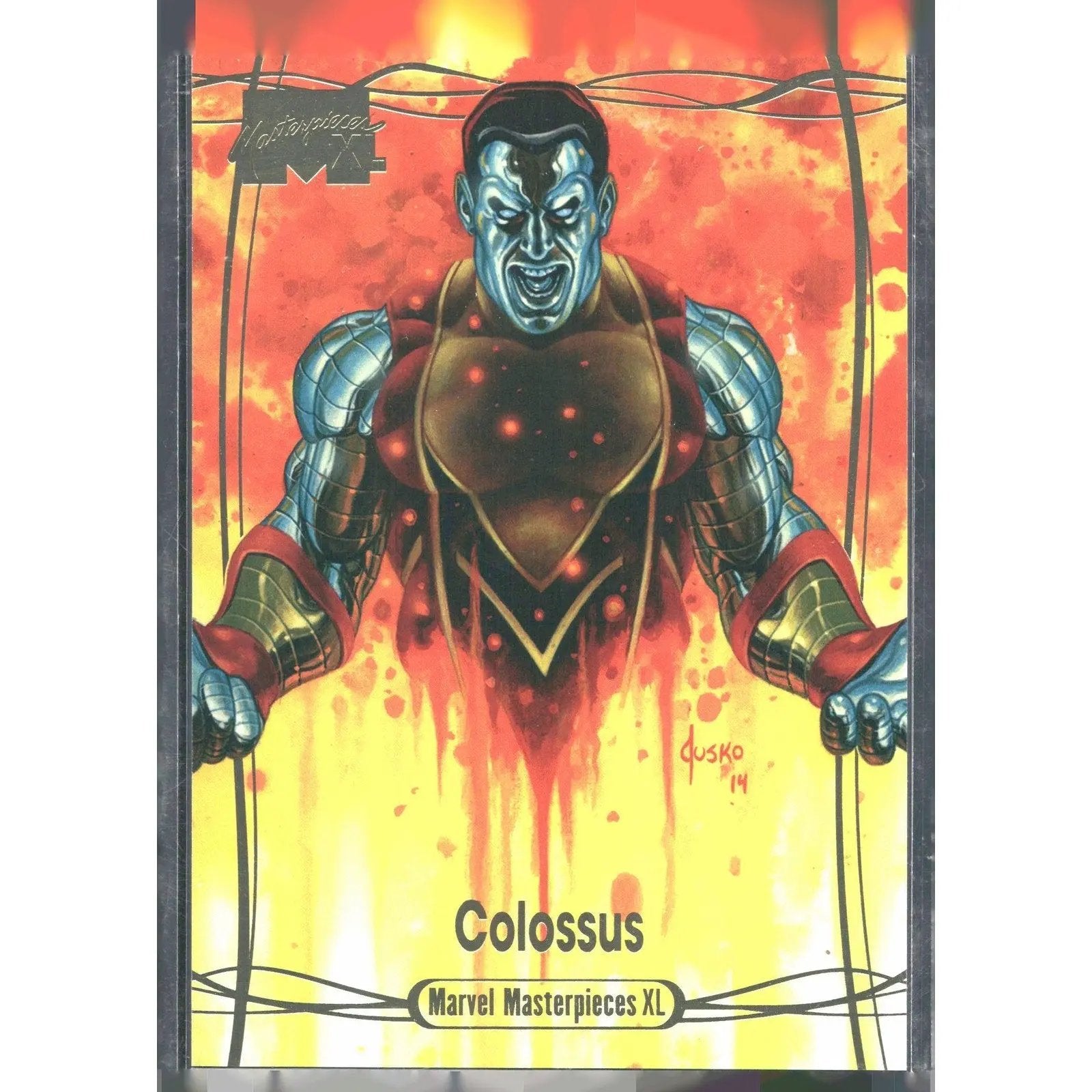 2024 SkyBox Marvel Masterpieces XL #74 Colossus Lvl 3 Gold Foil /1499 - MOD Shop LLC