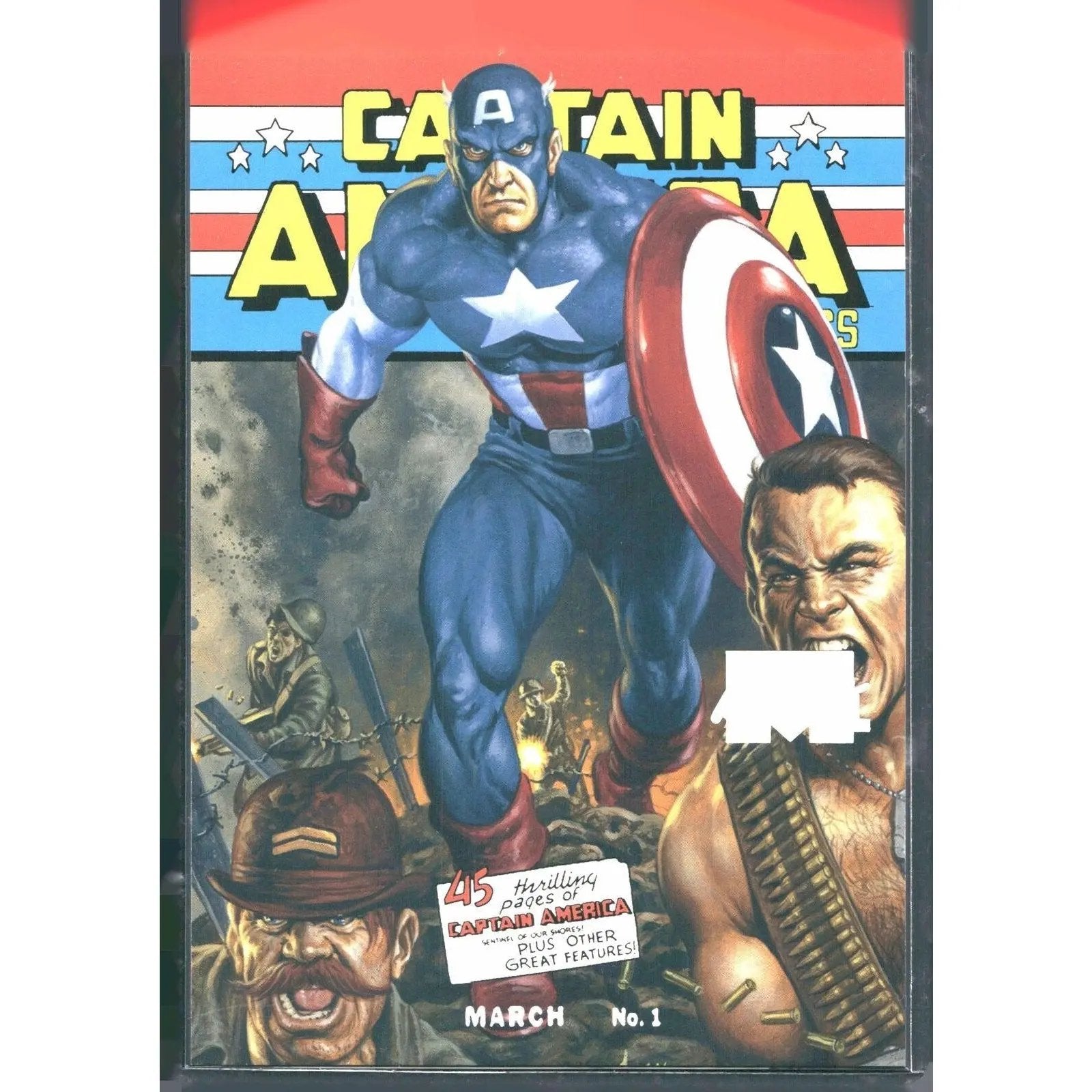 2024 SkyBox Marvel Masterpieces XL #80 Captain America WI Silver Spectrum #/10 - MOD Shop LLC