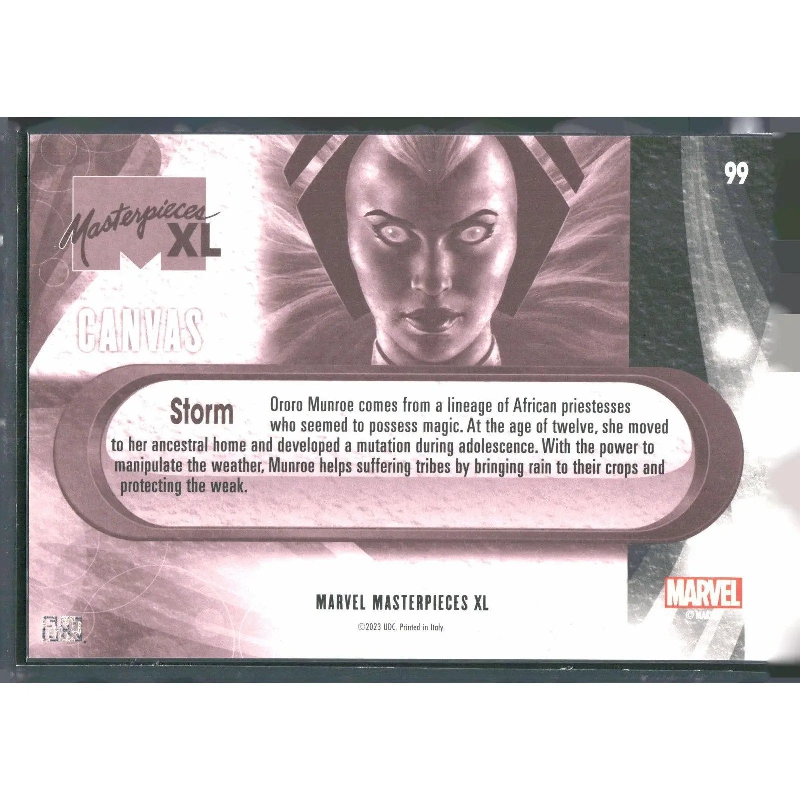 2024 SkyBox Marvel Masterpieces XL #99 Storm High Series Canvas - MOD Shop LLC