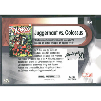2024 SkyBox Marvel Masterpieces XL #BS - 1 Juggernaut / Colossus Battle Spectrum - MOD Shop LLC