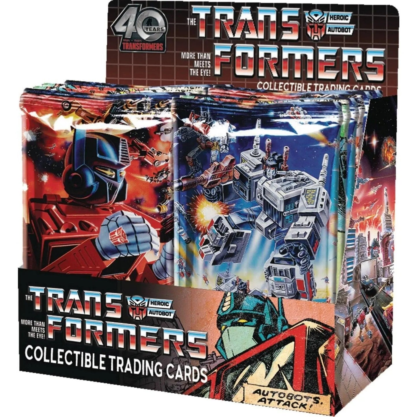 2024 Transformers 40th Anniversary TC Display Box (24 packs, 10 cards per pack) - MOD Shop LLC