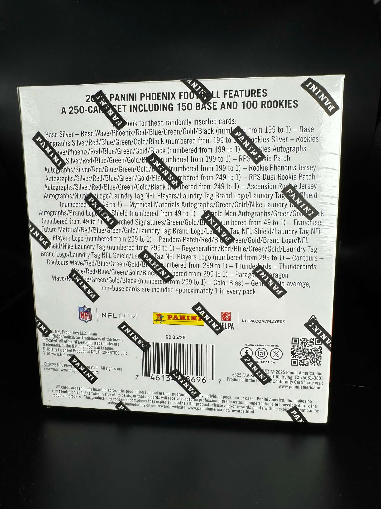 2025 Panini Phoenix Football Hobby Box