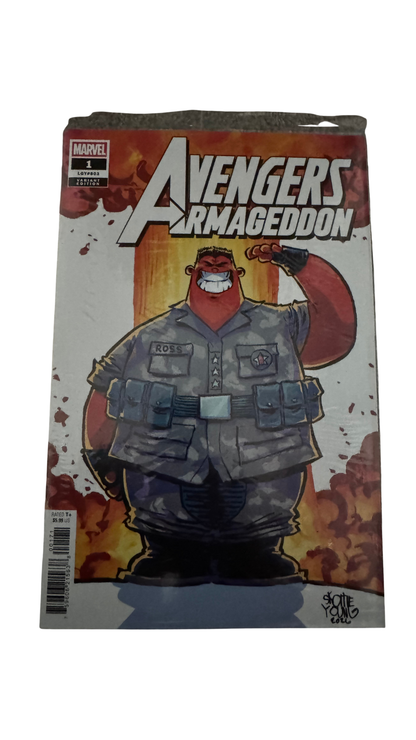 Avengers Armageddon #1 Skottie Young Variant | Red Hulk Marvel 2026 Sealed