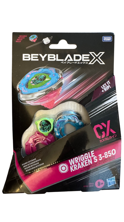 Beyblade X Wriggle Kraken S 3-85O / 3-850 CX Starter Pack — Stamina Type Top & Launcher | MOD Shop