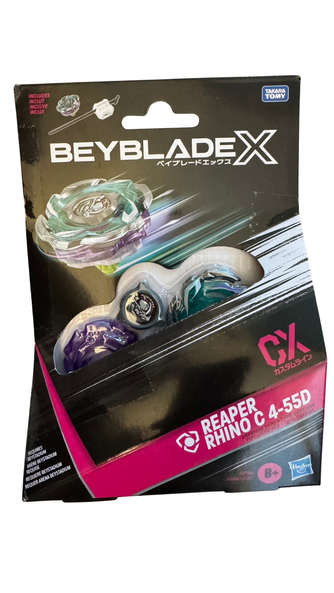 Beyblade X Reaper Rhino C 4-55D CX Starter Pack — Defense Type Top & Launcher | MOD Shop