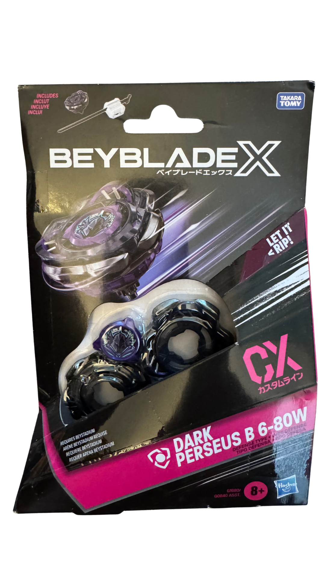 Beyblade X Dark Perseus B 6-80W CX Starter Pack — Defense Type Top & Launcher | MOD Shop