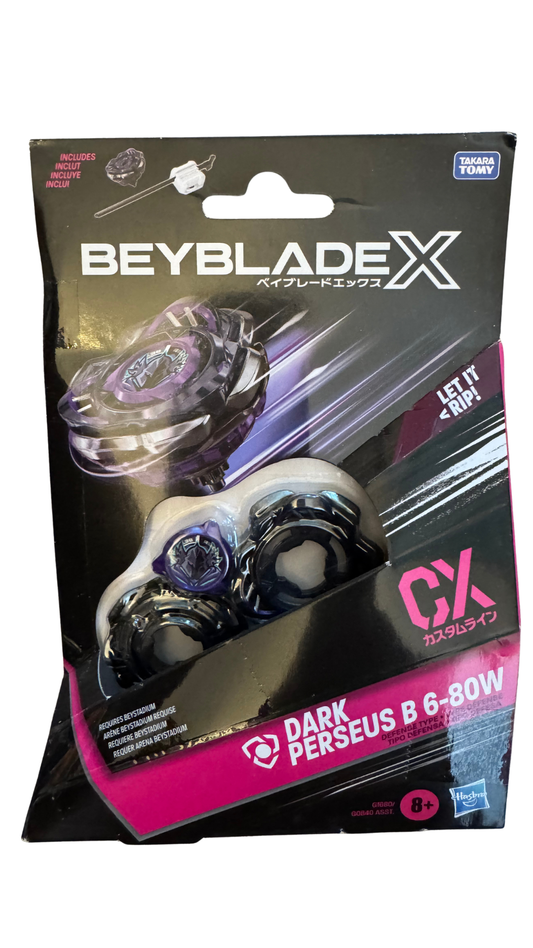 Beyblade X Dark Perseus B 6-80W CX Starter Pack — Defense Type Top & Launcher | MOD Shop