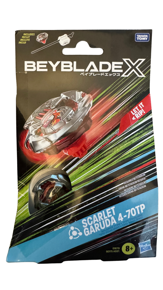 Beyblade X Scarlet Garuda 4-70TP BX Starter Pack — Balance Type Top & Launcher | MOD Shop