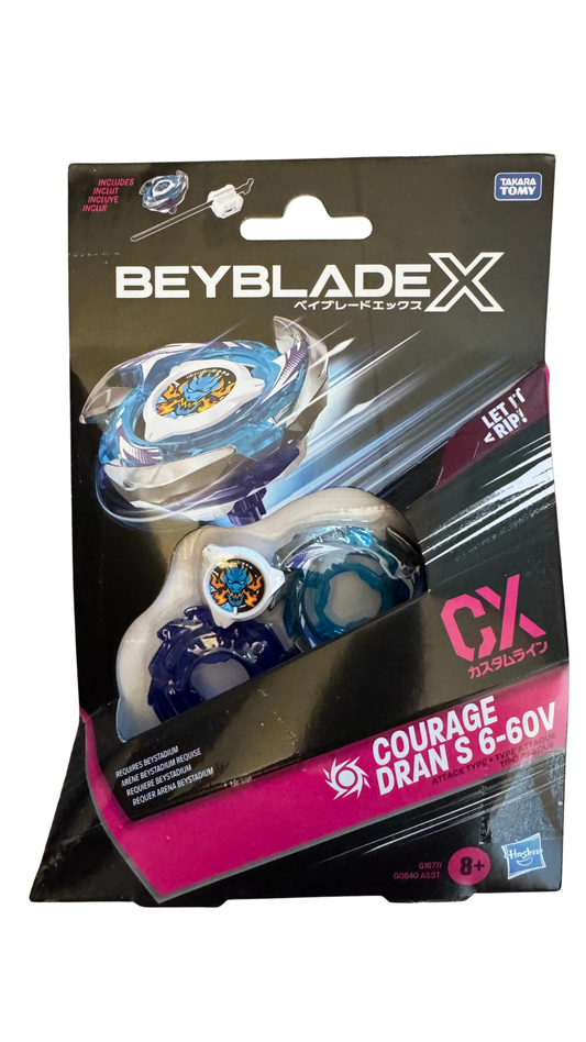 Beyblade X Courage Dran S 6-60V CX Starter Pack — Attack Type Top & Launcher | MOD Shop
