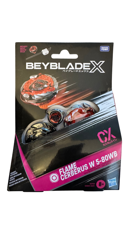 Beyblade X Flame Cerberus W 5-80WB CX Starter Pack — Stamina Type Top & Launcher | MOD Shop